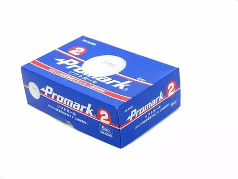 SAKURAI Promark Baseball Softball Practice Ball 2 Ball Pack of 6 No. SB-8026 белый