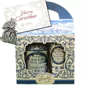 Sakuya Rudy La Maioliche Hand Soap Hand Cream Set Rudy La Maioliche Present Gift Rudy Liquid Soap Hand Wash Hand Cream Hand Gift set Original Christmas