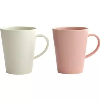 SAKUZAN Sara 2 Деревянные Мино Сделано в Кремовом x Розовом Кружки, Коробка, Посуда, Япония,