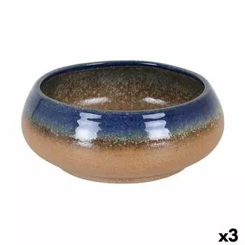 Saladier Inde Stoneware Caribian 21 X 8 Cm (3 Units) TU