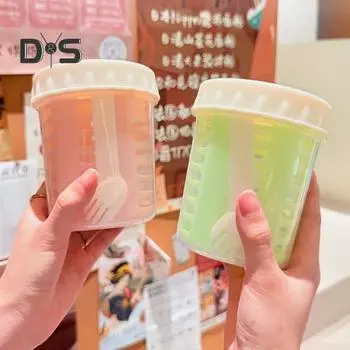 Салатница 501-600 мл из пищевого полипропилена, герметичная переносная салатница с крышкой, улучшенная система слива, двойной сливной стакан жёлтый