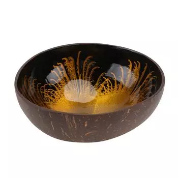 Салатница из кокоса для детей, органические закуски для малышей, бамбуковая деревянная ракушка, контейнер для конфет серебряный