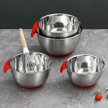 Салатница Yousheng из нержавеющей стали с полированной поверхностью, без BPA, легко моется, можно мыть в посудомоечной машине, многофункциональная миска для смешивания 20cm