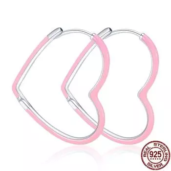 Распродажа 100% стерлингового серебра 925 пробы новые розовые серьги подходят модные популярные женские ювелирные изделия подарки