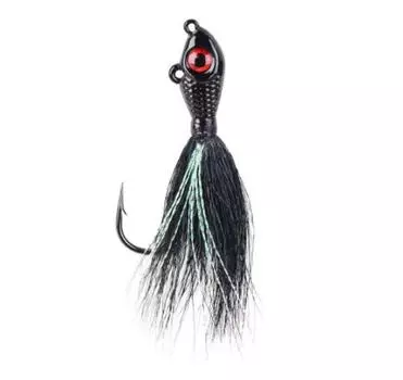 Sale Mustad BEB-1-BK Big Eye Bucktail 1 oz Black (0938)