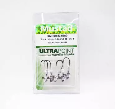 Sale Mustad JH32833-3.5-2-U5 Jig Head Darter 3.5 Grams Size 2 (2869)