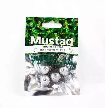 Распродажа Mustad RJH32833-10-3/0-4 Круглая джиг-головка Ultra Point (0806)