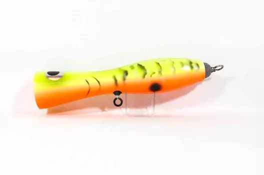 Sale Wood Popper Cone Floating 210 mm 105 grams Yellow Tiger (1108)