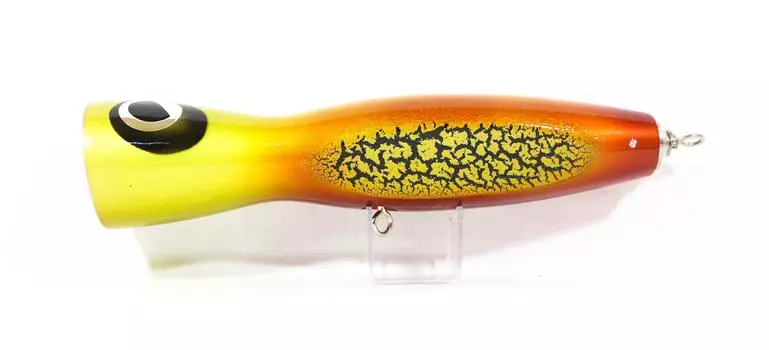 Sale Wood Popper Flatside Floating 210 mm 130 grams Crack Orange (1034)
