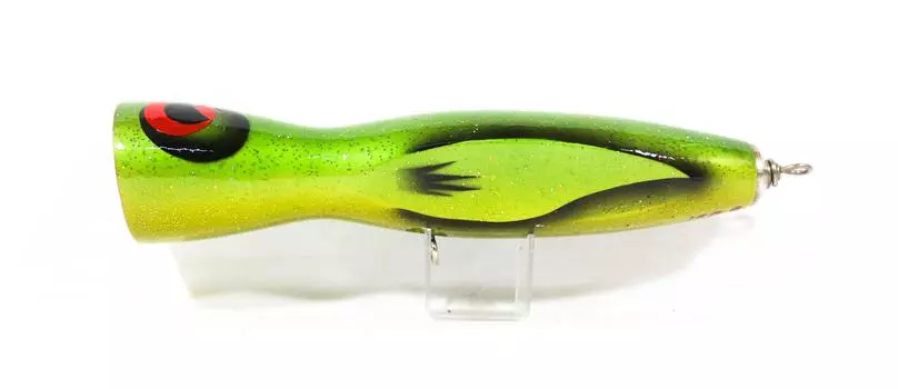 Распродажа Деревянная попперс Flatside Floating 210 мм 130 граммов Крыло Зеленый Блеск (1043)