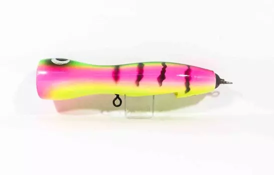Sale Wood Popper Ocean GT Floating 220 mm 140 grams Green Pink (1111)