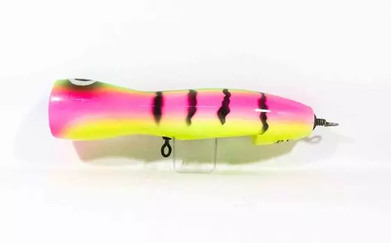Sale Wood Popper Ocean GT Floating 220 mm 175 grams Green Pink Tiger (1109)