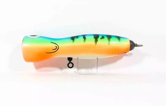 Sale Wood Popper Pin Floating 190 mm 110 grams Blue Tiger (1105)