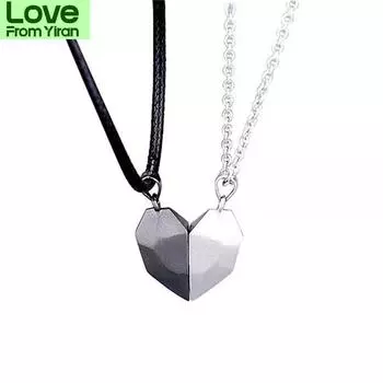 Sales Romantic Pop Love Magnet Couple Clavicle Chain Punk Choker For Unisex Fashion Necklaces Trendy Elegant Chunky Jewelry