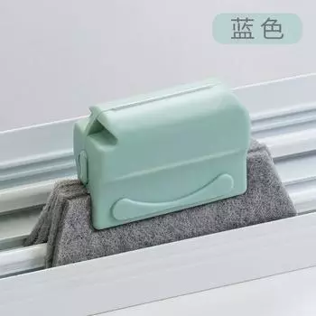 Салфетка для чистки оконных пазов, кухонная щетка для чистки окон, щетка для чистки оконных пазов, инструмент для чистки оконных пазов синий
