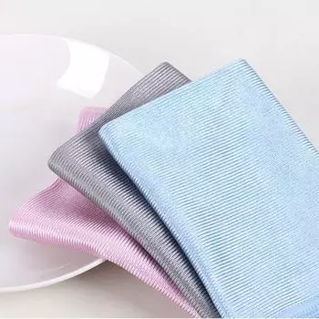 Салфетка для чистки зеркал без следов, губка для чистки, популярное высококачественное полотенце для чистки стекол без ворса, ручная работа 30x30cm