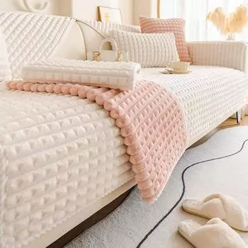 Салфетка для лица, подушка для дивана, зимняя утолщенная плюшевая простая современная подушка для сидения, нескользящая подушка для дивана, тканевое полотенце 70*70cm