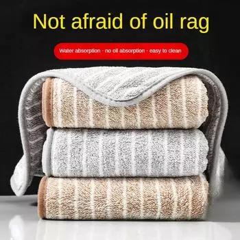 Салфетка для мытья посуды без ворса, с антипригарным покрытием, масло, легко чистится, впитывает, бытовое, кухонное, маленькое квадратное полотенце с ремешком, чистый абсорбент