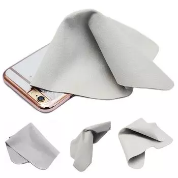 Салфетка для очистки экрана, стеклоочиститель для линз, коврик для мобильного телефона, видеокамера, очки, ткань с высоким содержанием воды, антистатическое масло серебряный