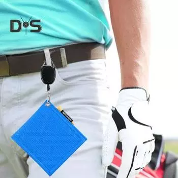 Салфетка для протирки головки клюшки для гольфа, полотенце из искусственной кожи с переносной пряжкой, крючок для сумки, впитывающая воду, инвентарь для гольфа для любителей спорта розовый