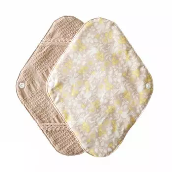 Салфетка Hanafu Cloth для санитарии включает в себя органический 1 хлопковый держатель Bird Beige, обычный, использование, брезент, хлопок, кусок, узор, бежевый