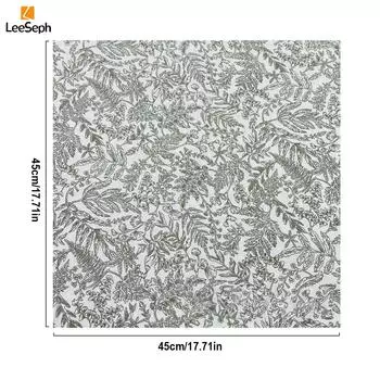 Салфетка из хлопка, салфетка с ретро-цветочным квадратным рисунком, многоразовая моющаяся салфетка для вечеринок, кемпинга, Рождества зелёный