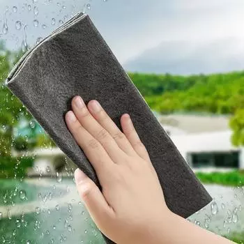 Салфетка из микрофибры, утолщенная тряпка для мытья стекол, тряпки для мытья зеркал автомобиля, полотенца для протирки, салфетки для уборки кухни 1PC