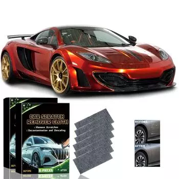 Салфетка с нано-блестками для удаления царапин на автомобиле, 12 шт. Салфетка с нано-блестками для легкого удаления царапин, полировки поверхности от пятен от воды (2 коробки по 12 шт.) One Size белый
