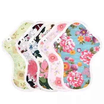 Салфетки AENUANCE тканевые, размер M, плотные, впитывающие воду, 45 куб. см, водонепроницаемые, дневные, гигиенические салфетки, впитывающие салфетки от протекания мочи, набор из 5 шт. V16, японский