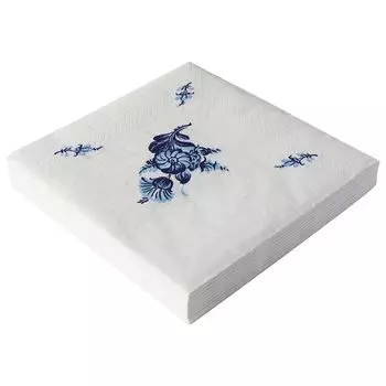 Салфетки бумажные DANA COLOR ROYAL CLASSIC M размер 33x33 см сложены 20 штук размер обеденный Дания подлинный продукт сертификация FSC этикетка Scandinavian Swan синий