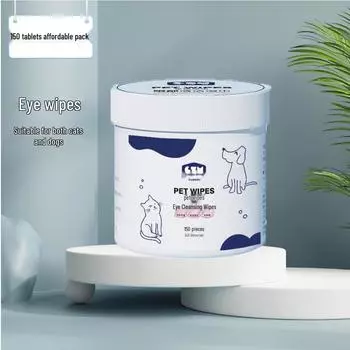Салфетки для чистки глаз питомцев от слезных дорожек - Несмываемая формула для кошек и собак