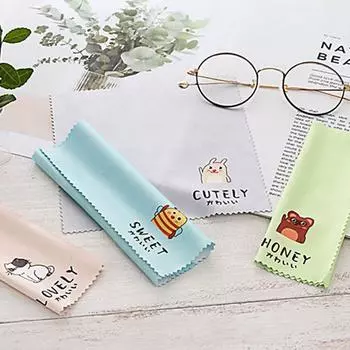 Салфетки для чистки очков с рисунком из мультфильма Салфетки для чистки линз B