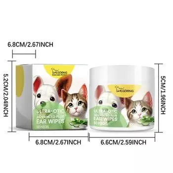 Салфетки для чистки ушей YEGBONG, мягкие и легкие, очищающие уши, удаляют серу, грязь и устраняют неприятный запах, зуд, не вызывают раздражения 60pcs