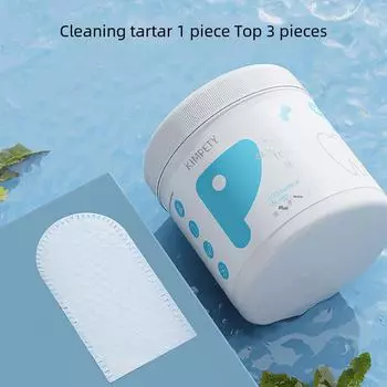 Салфетки для чистки зубов домашних животных - упаковка 50 шт. для собак и кошек: Освежает дыхание и уменьшает зубной камень Toothbrush box 50 pieces