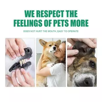 Салфетки для чистки зубов Yegbong Dental Care Finger Wipes - Уменьшают образование зубного налета и камня - Освежают дыхание - Салфетки для чистки зубов для собак и кошек 20pcs