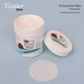 Салфетки для глаз и ушей домашних животных для удаления пятен от слез у собак и кошек Eye and ear 130 tablets