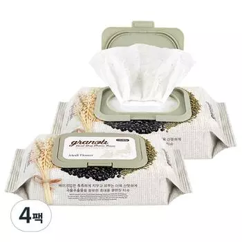 Салфетки для глубокого очищения Mediflower Granola, 100 листов, 4 шт.