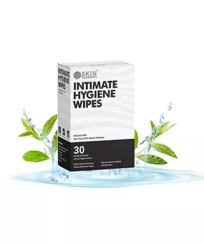 Салфетки для интимной гигиены | pH-сбалансированные антибактериальные салфетки с маслом чайного дерева и экстрактами нима | Избегайте зуда, запаха и аллергии | Пакет из 30 500g