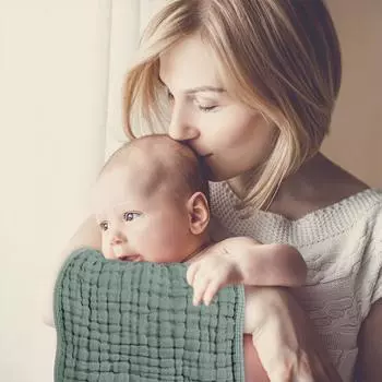 Салфетки для отрыгивания, 6 шт., 100% хлопок, муслиновые салфетки, большие, 20x10, очень мягкие, впитывающие салфетки для отрыгивания для мальчиков и девочек зелёный