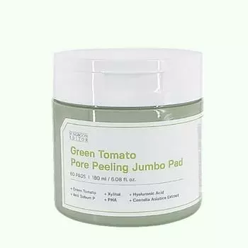 Салфетки для пор Green Tomato Pore Pads, 60 листов, средство для обновления пор, 1 шт.