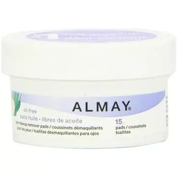 Салфетки для снятия макияжа с глаз Almay Oil Free, 15 штук, 1 шт.