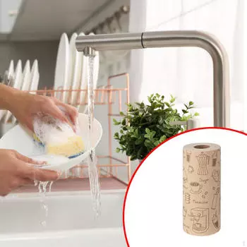 Салфетки для уборки, впитывающие салфетки для мытья посуды, кухонные полотенца для мытья посуды, отрывные полотенца для Vegetable Pattern