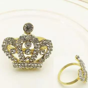 Салфетки European Royal Crown, салфетка для банкетного стола, свадебное ожерелье, украшение для рабочего стола, 10 шт. золотой
