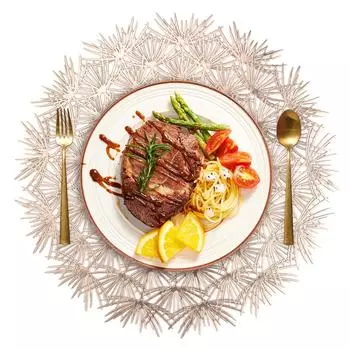 Салфетки Flower Bloom 38 см прессованные виниловые круглые подставки для стола в столовой набор из 4/12 моющихся праздничных свадебных столов 4pcs