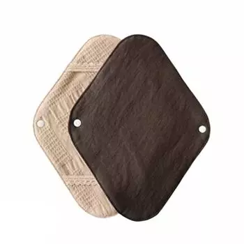 Салфетки Hanafu Cloth Sanitary Leak Organic 1 Mocha Brown, держатель, профилактика, обычные, хлопок, кусок, хлопок, земля,