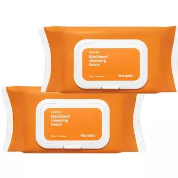 Салфетки Hanskin для очищения кожи от черных точек, 100 листов, 2 шт.