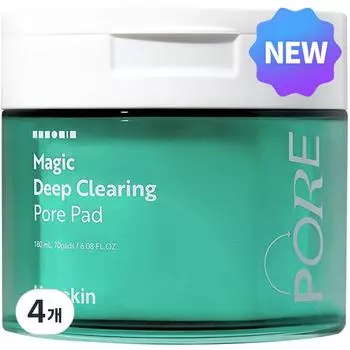 Салфетки Hanskin Magic Deep Clearing Pore Pad 180 мл, 70 листов, 4 шт.
