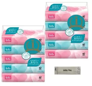 Салфетки Hello Soft Pack 300 листов 5 штук x 2 комплекта Оригинальные полотенца (150 пар)