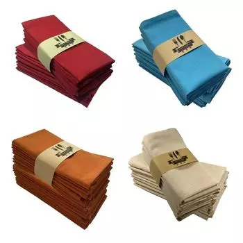 Салфетки из льна для свадебного ужина, однотонные салфетки для гостиничного стола, сервировочные салфетки для дня рождения, украшения стола, 40x40 см 40x40cm