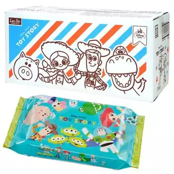 Салфетки LEC Disney pure water baby trick 60 шт. x 20 шт. Сделано в Японии 99% (1200 штук) (История игрушек) Без добавок